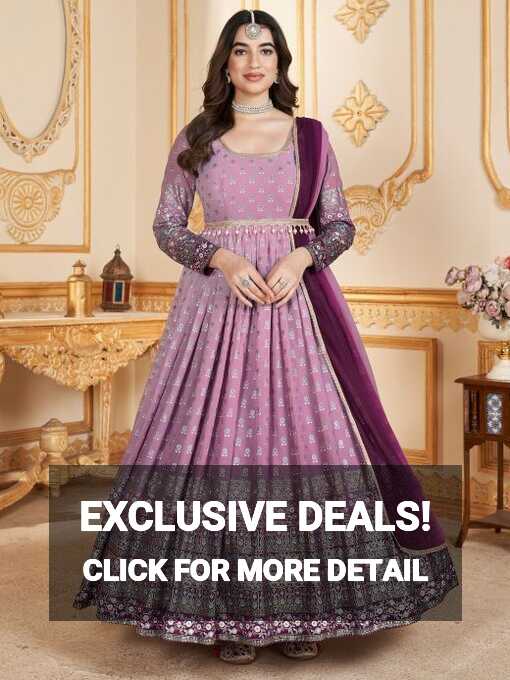 Reception Gown - Indian Heavy Gown Online Shopping - India