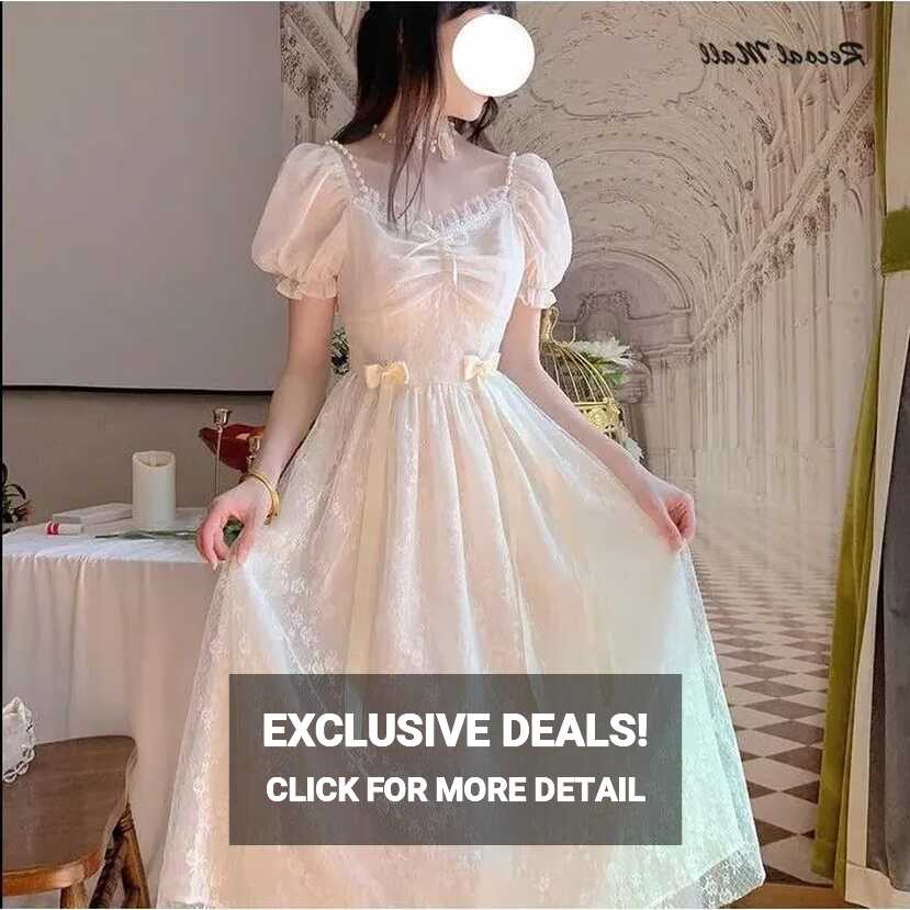 Recoal Summer fairy graduation dress white dress for women casual ...