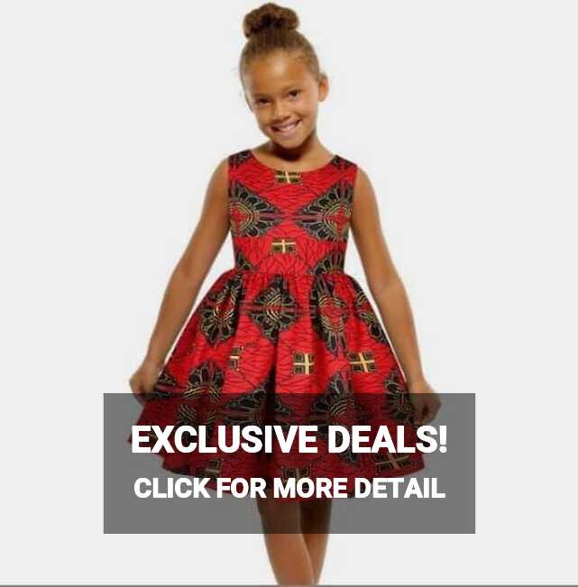 Red African Girls Dress/african Clothing for Girls/african Girls ...