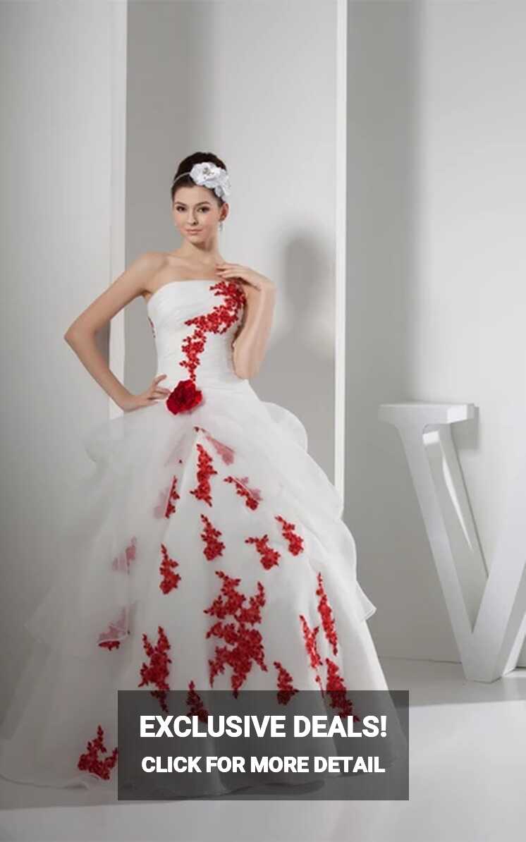 Red And White Wedding Gowns - June Bridals