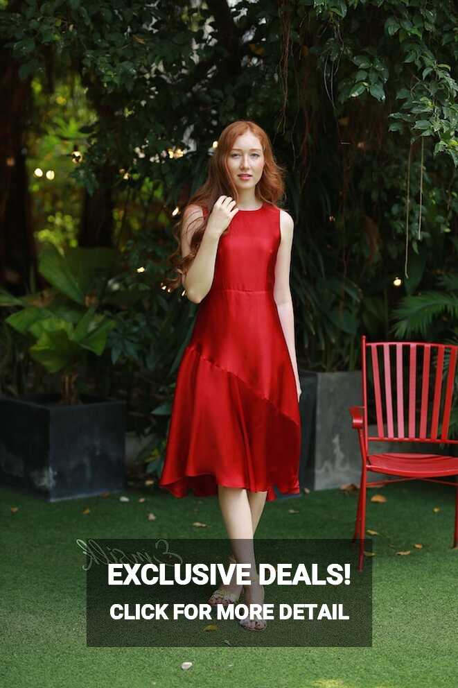 Red Carpet Silk Dress/luxury 100% Pure Mulberry Silk/mermaid Hem ...