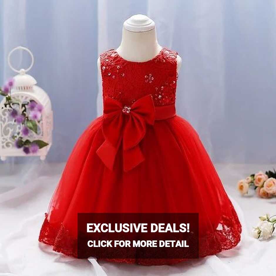 Red Embroidery Kids Baby Party Wear Frock at Rs 799/piece in ...