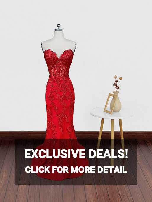 Red Lace Dress - Etsy