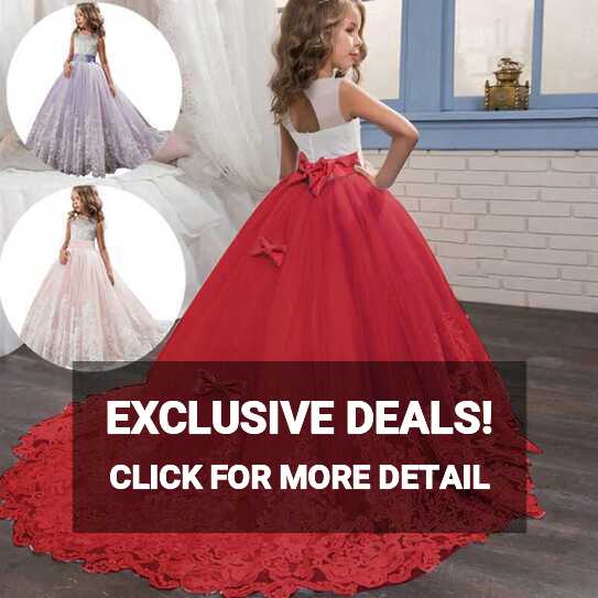 Red Lace Princess Dress Red For Teen Girls Perfect For Christmas ...