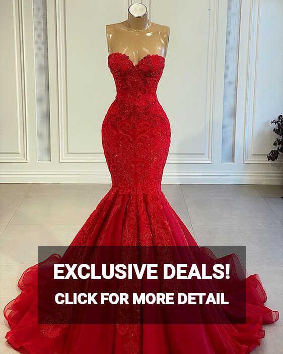 Red Prom Dresses, 2022 Prom Dresses, Mermaid Prom Dresses ...