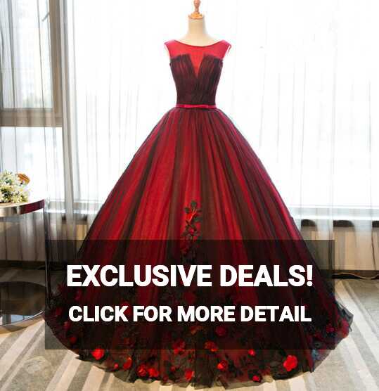 Red Prom Dresses,princess Prom Dresses,quinceanera Dresses,modest ...