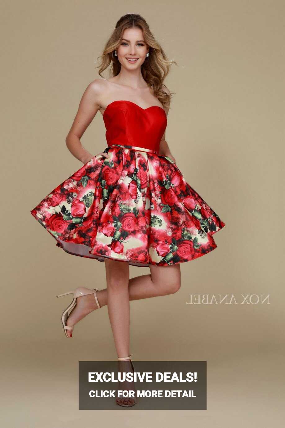 Red Short Prom Dress Formal Cocktail for $74.99 – The Dress Outlet