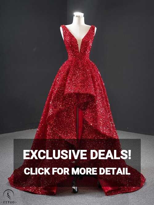 Red Wedding Bridal Dress Toast Dress Short Front and Long Back ...