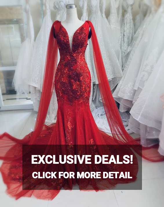 Red Wedding Dresses Mermaid - Etsy