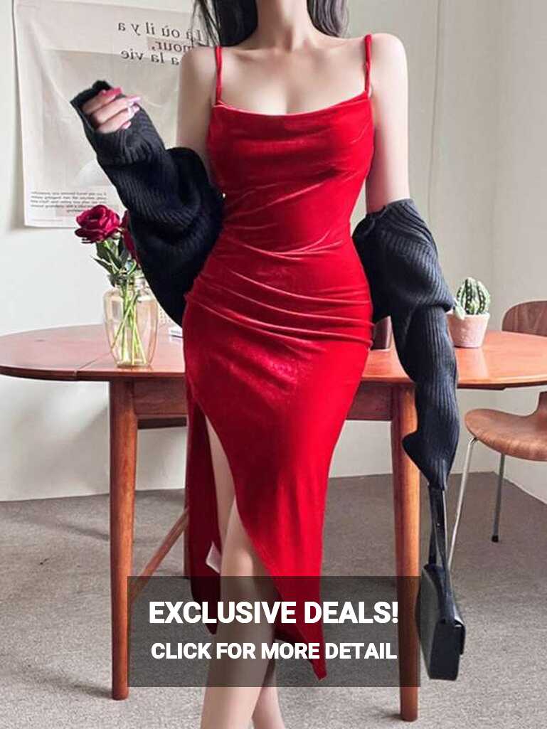 Red Women Dresses Bodycon - Buy Red Women Dresses Bodycon online ...