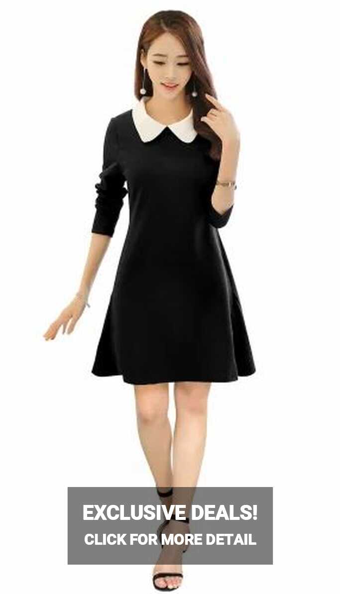 Regular Black Women&#39;s Short Mini Frock Dress, Half Sleeves at Rs ...