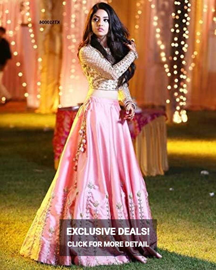 Rinaaz fashion New Pink Lengha Choli Indian Party Wear Lehenga ...