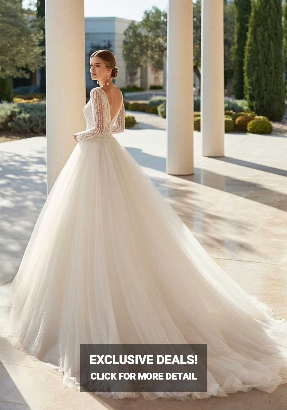 Rosa Clara Viggo Long Sleeve Princess Wedding Dress HK | DBR Weddings