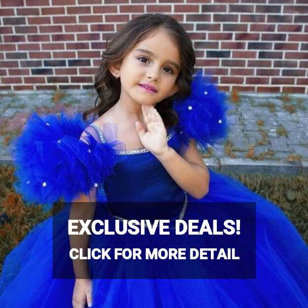 Royal Blue Birthday Dress for Girls