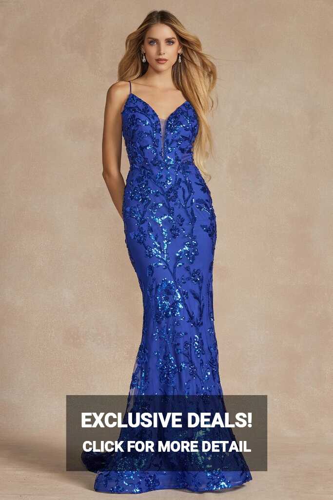 Royal Blue Fitted Prom Dress — Danielly&#39;s Boutique