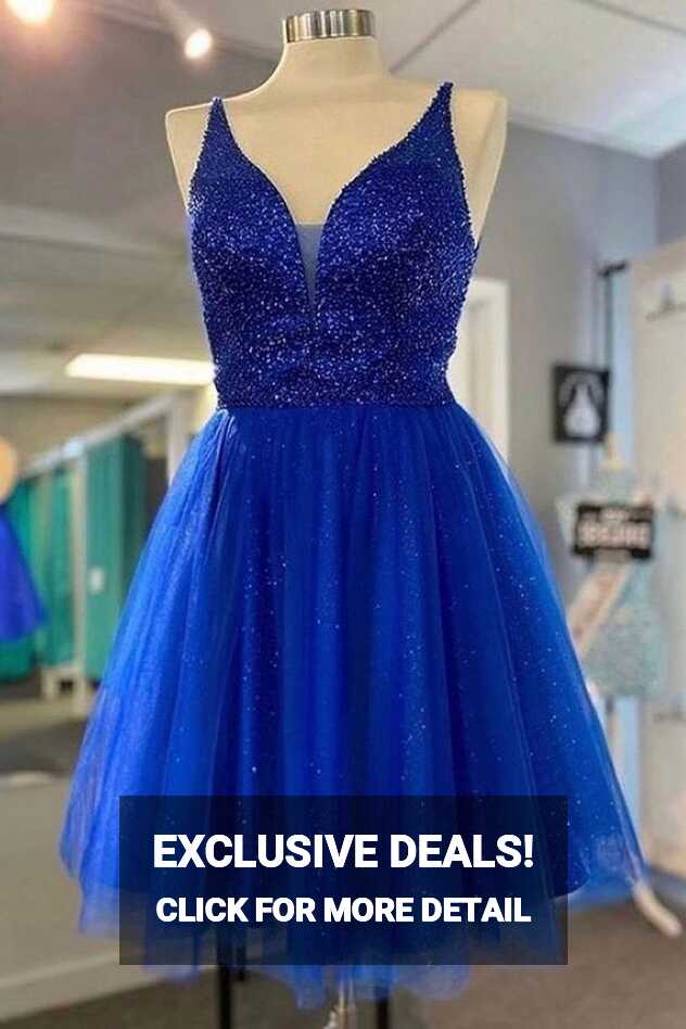 Royal Blue Homecoming Dress