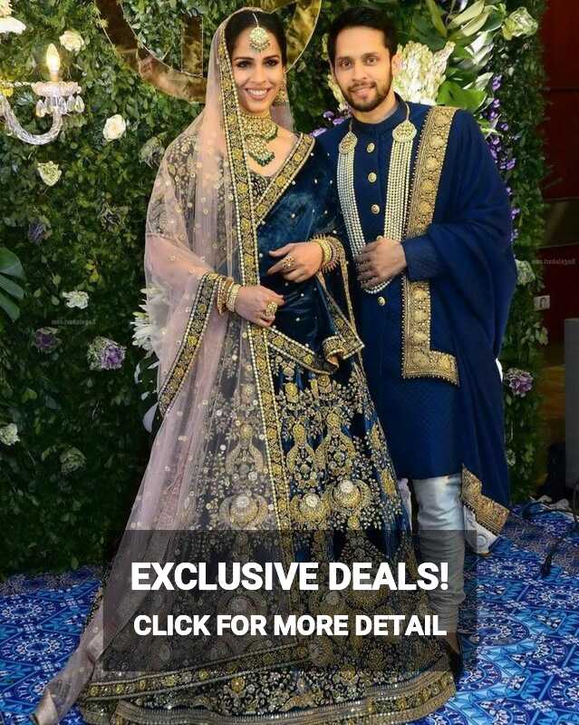 Royal Blue Indian Bridal Lehenga