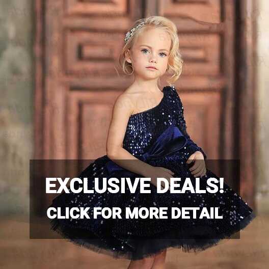 Royal Blue Kids Elegant Flower Girl Dress Princes | Birthday girl ...