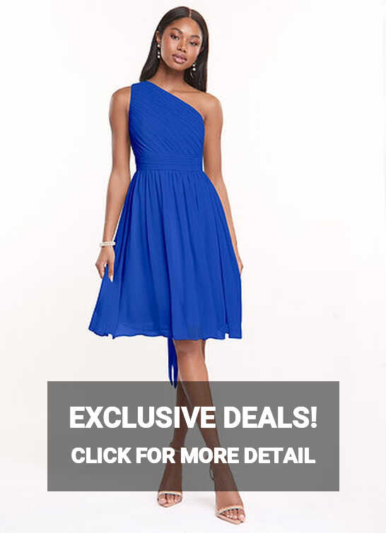 Royal Blue Knee Length Bridesmaid Dresses | Azazie