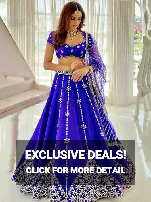 Royal Blue Lehenga Choli Indian Wedding Wear Lehenga Choli Party ...