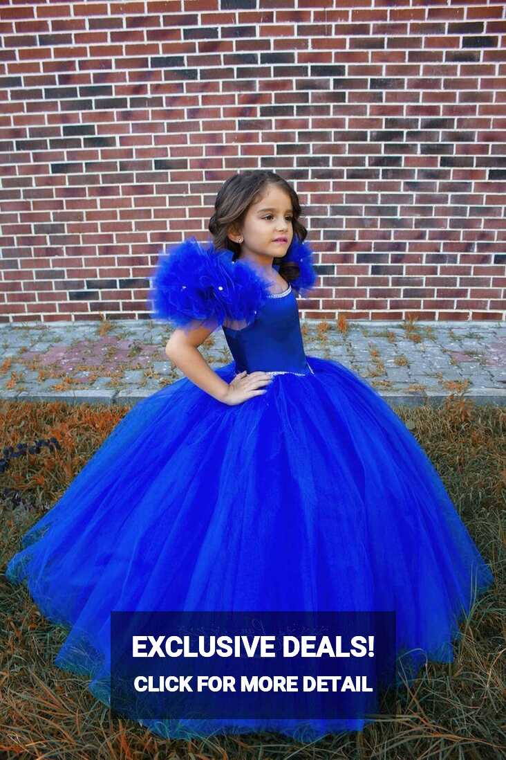 Royal Blue Party Gown for Toddlers and Girls, Royal Blue Birthday ...