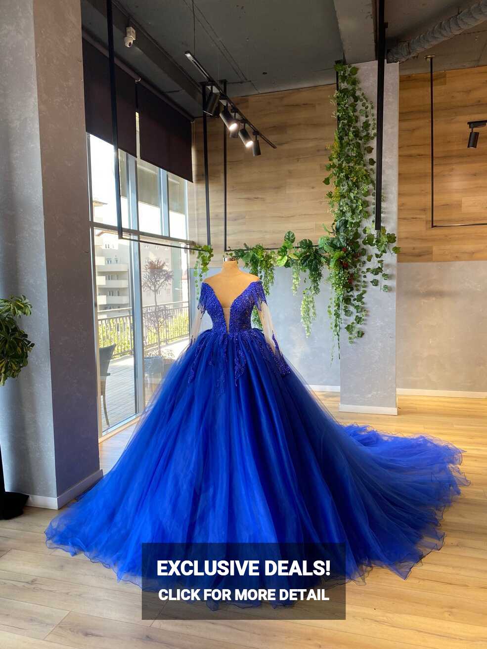 Royal blue gown – Goddess Exclusive