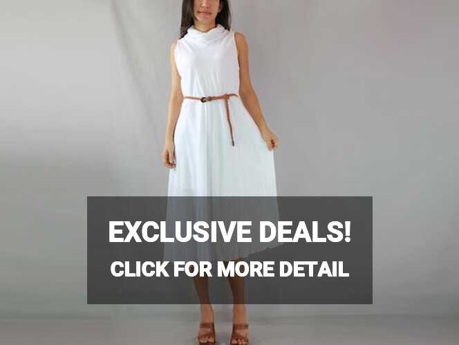 SALE Classy Women White Loose Fit Dress / Loose Fitting Cotton ...