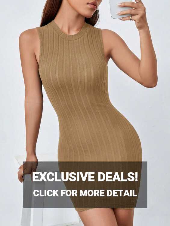 SHEIN PETITE Sleeveless Bodycon Dress | SHEIN USA