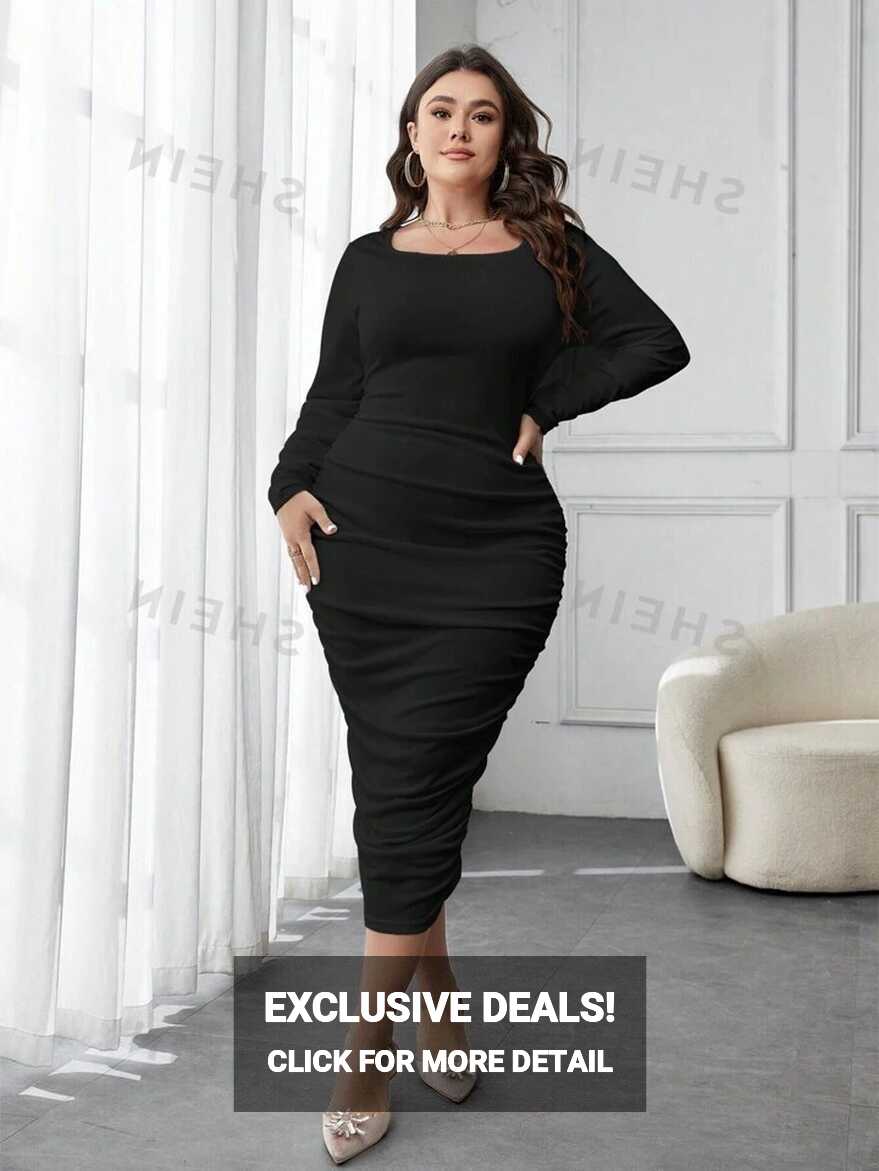 SHEIN Privé Elegant Plus-size Dress | SHEIN USA