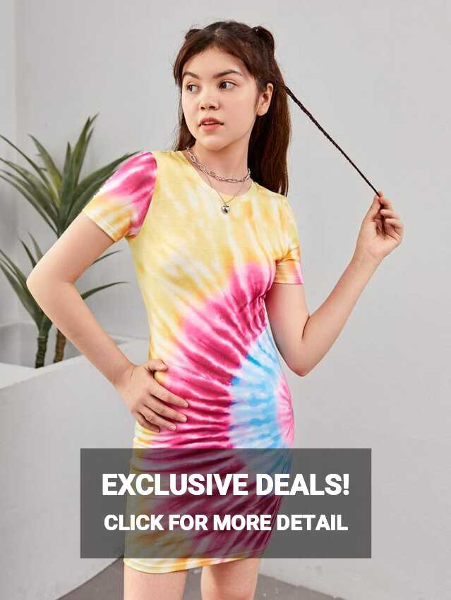 SHEIN Teen Girls Tie Dye Dress | SHEIN USA