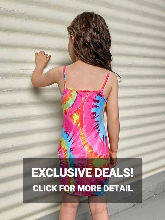 SHEIN Toddler Girls Tie Dye Cami Dress | SHEIN USA