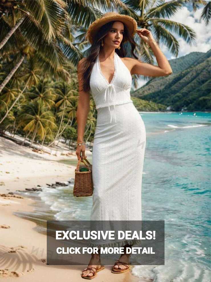 SHEIN VCAY Women Summer Beach Long Dresses | SHEIN USA