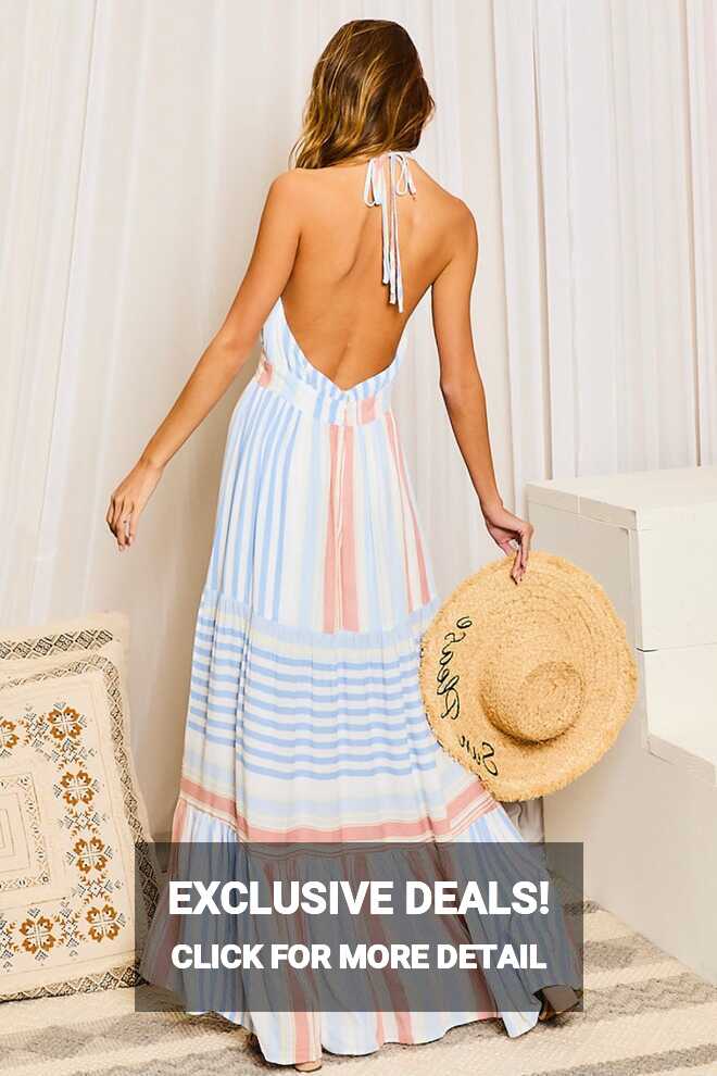 SWEET SUMMER BACKLESS MAXI DRESS – Casa de fashion