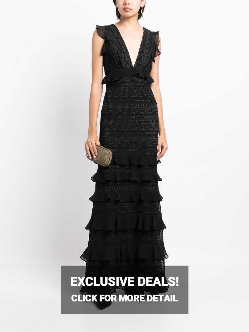 Sachin &amp; Babi Serafina Lace Ruffled Gown - Farfetch