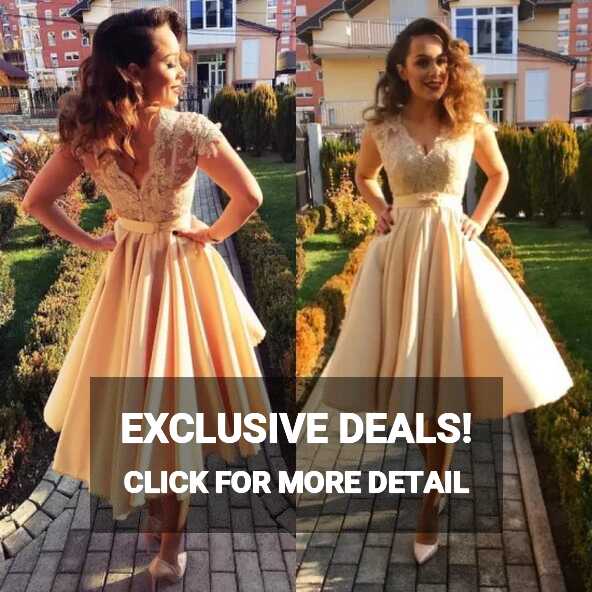 Satin Homecoming Cocktail Dress Lace Short Prom Party Gowns ...