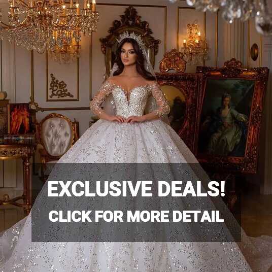 Saudi Arabia Princess Ball Gown Wedding Dress Sheer Off Shoulder ...