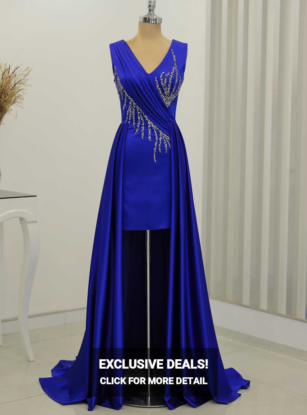 Saxe Blue - Modest Evening Dress