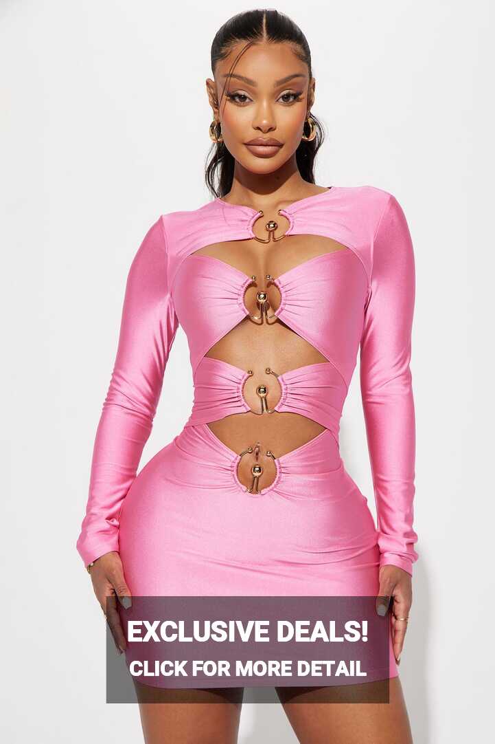 Say Nothing Mini Dress - Pink | Fashion Nova, Dresses | Fashion Nova