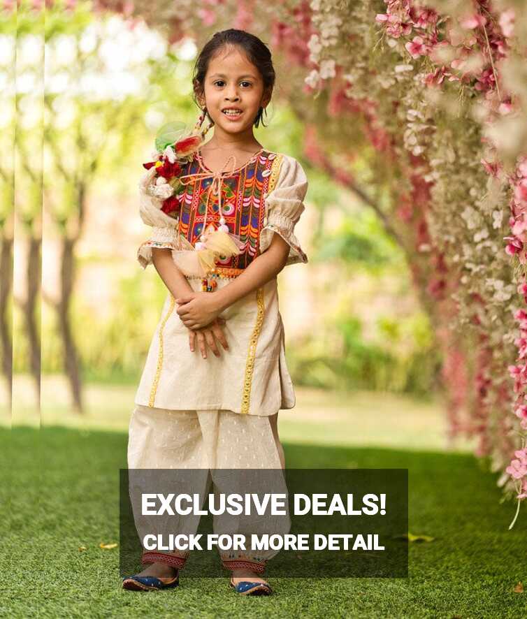 Self Texture Kurti and Salwar for Girls – FayonKids