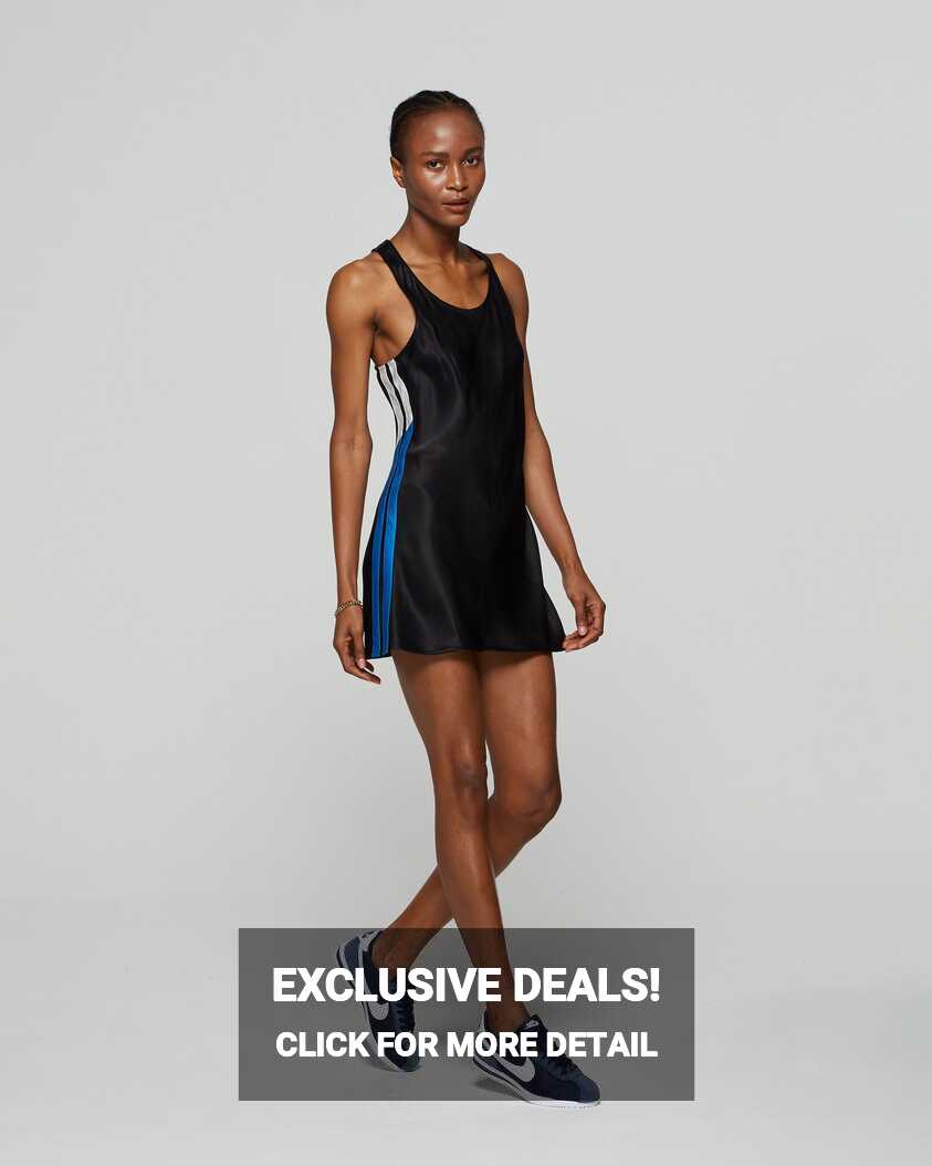 Serena Bute London Satin Racer Mini Tank Dress - Black for ...