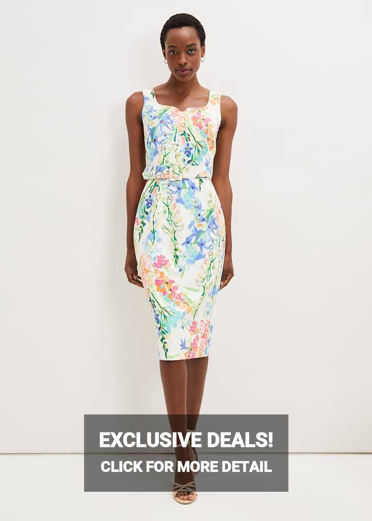 Serina Floral Midi Dress | Phase Eight UK |