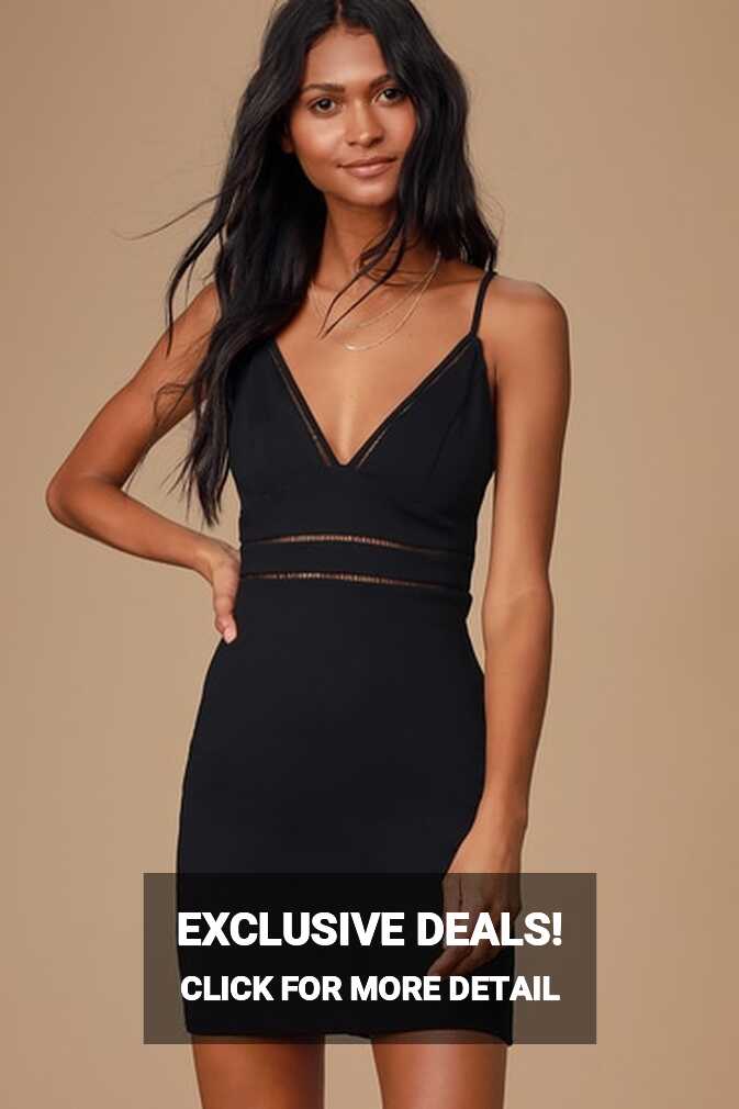 Sexy Black Dress - LBD - Black Bodycon Dress - Black Mini Dres - Lulus