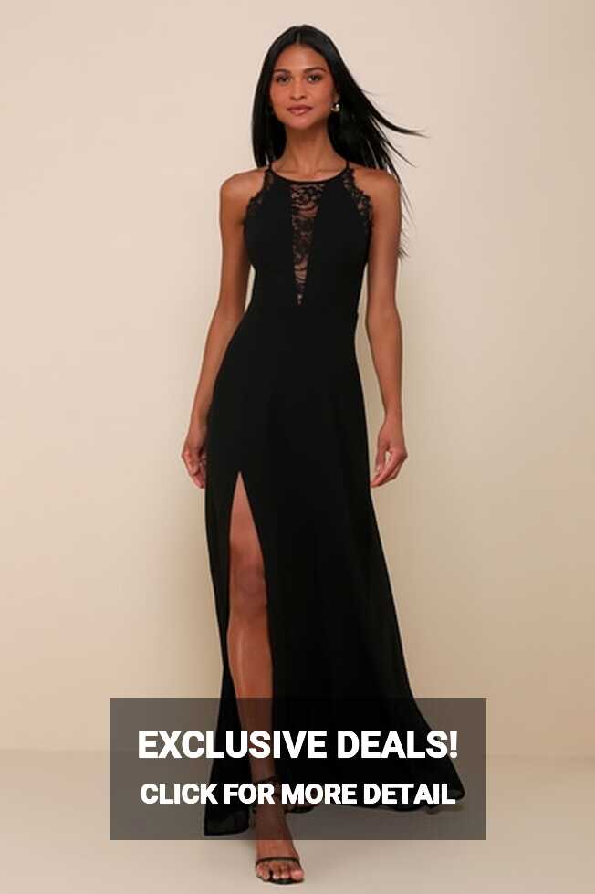 Sexy Black Maxi Dress - Sleeveless Lace Dress - Maxi Dress - Lulus