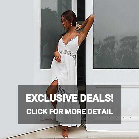 Sexy Cover-ups Long White Tunic Dress Casual Summer Beach Dress ...