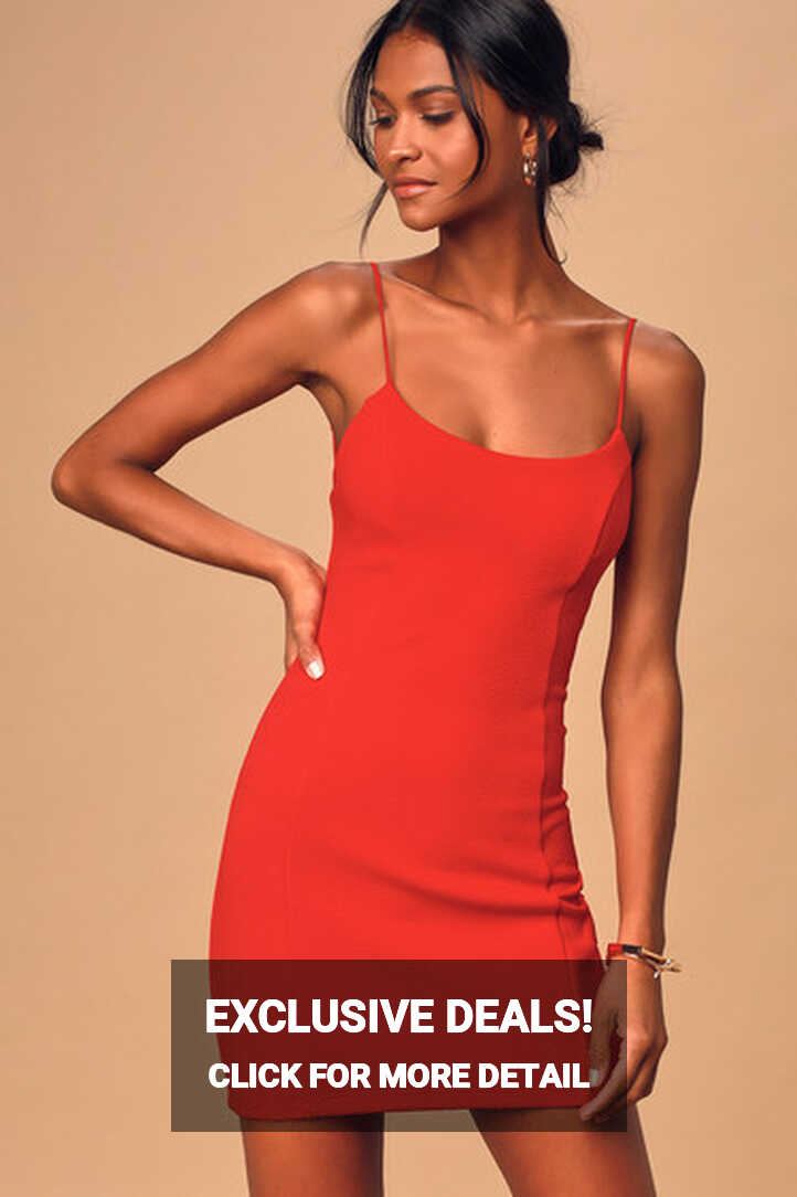 Sexy Red Dress - Bodycon Mini Dress - Backless Mini Dress - Lulus