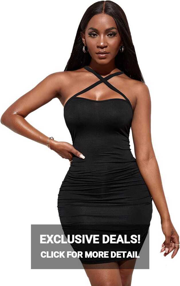 SheIn Women&#39;s Sleeveless Bodycon Mini Dress with India | Ubuy