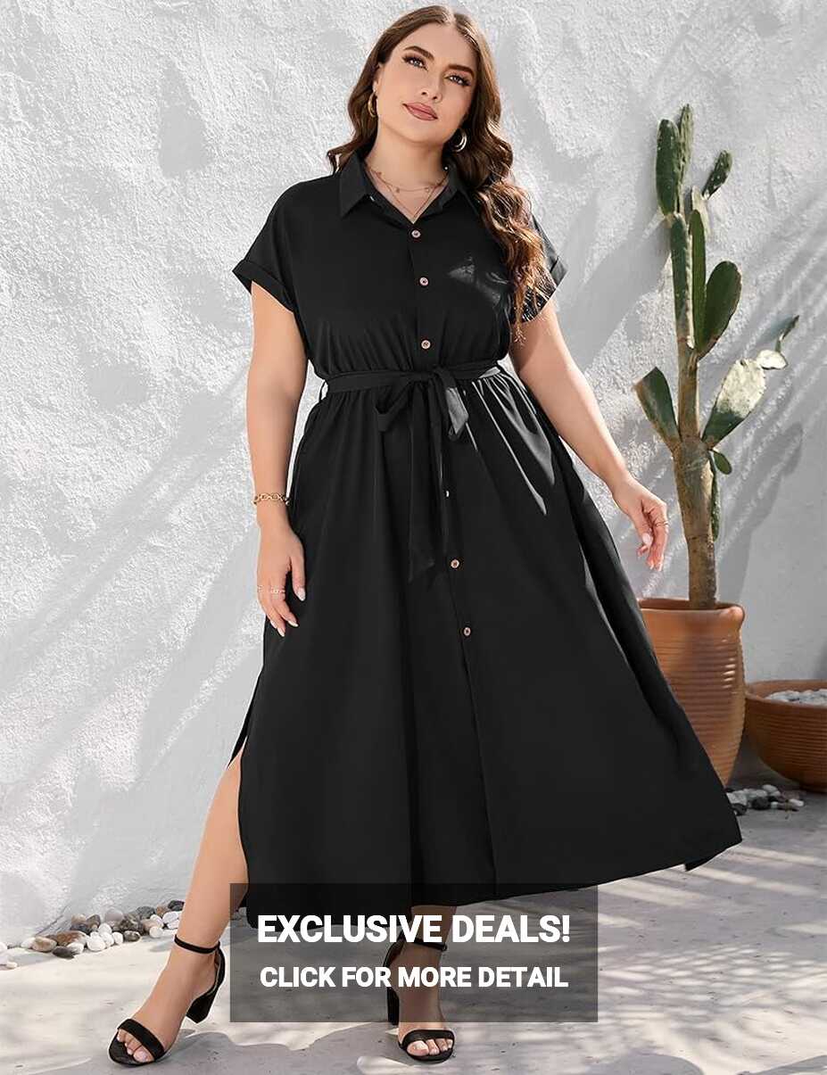 ShopWonder Plus Size Summer Dress for Women Business Casual Work ...