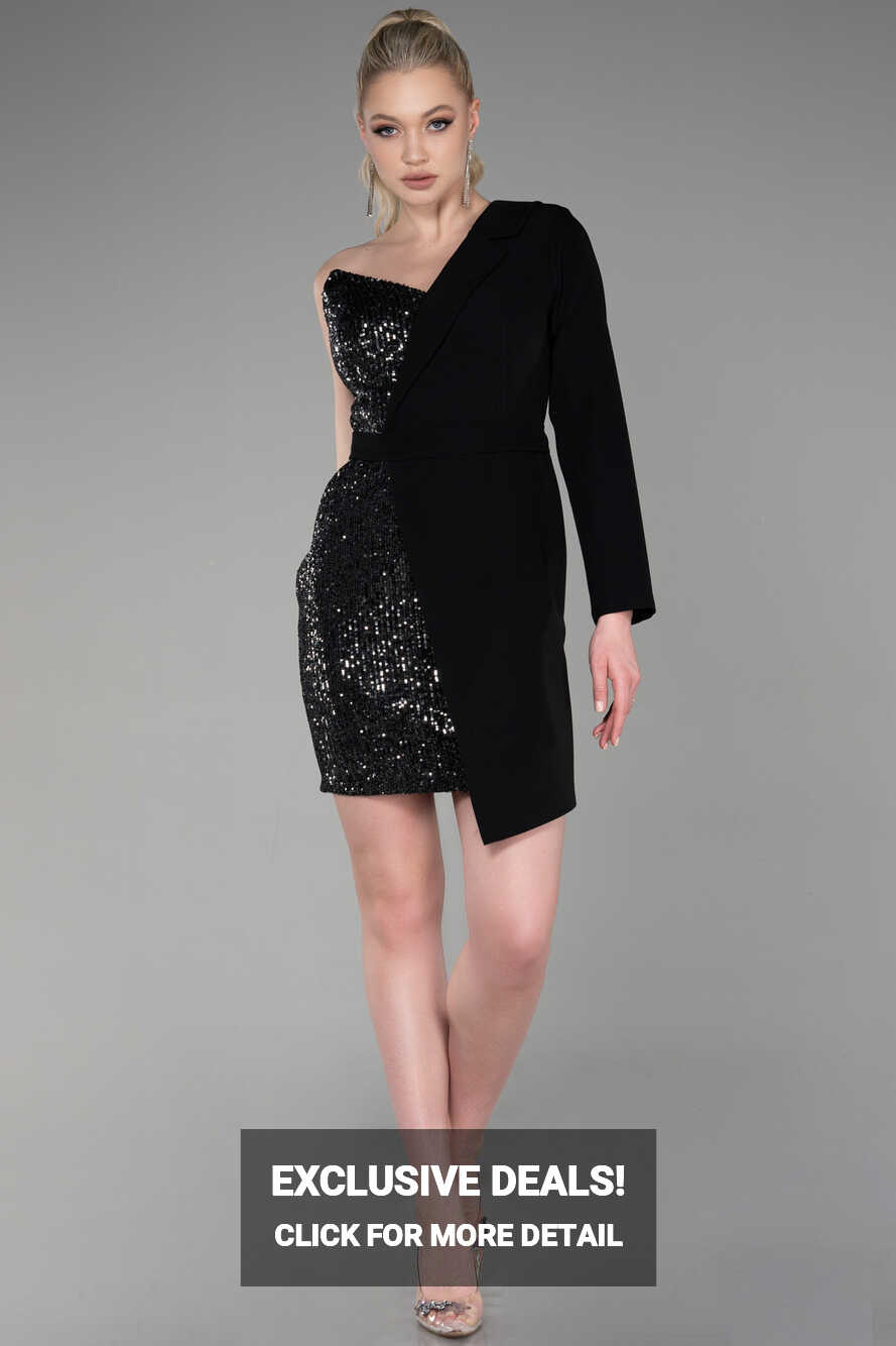 Short Black Cocktail Dress ABK1964 | Abiyefon.com