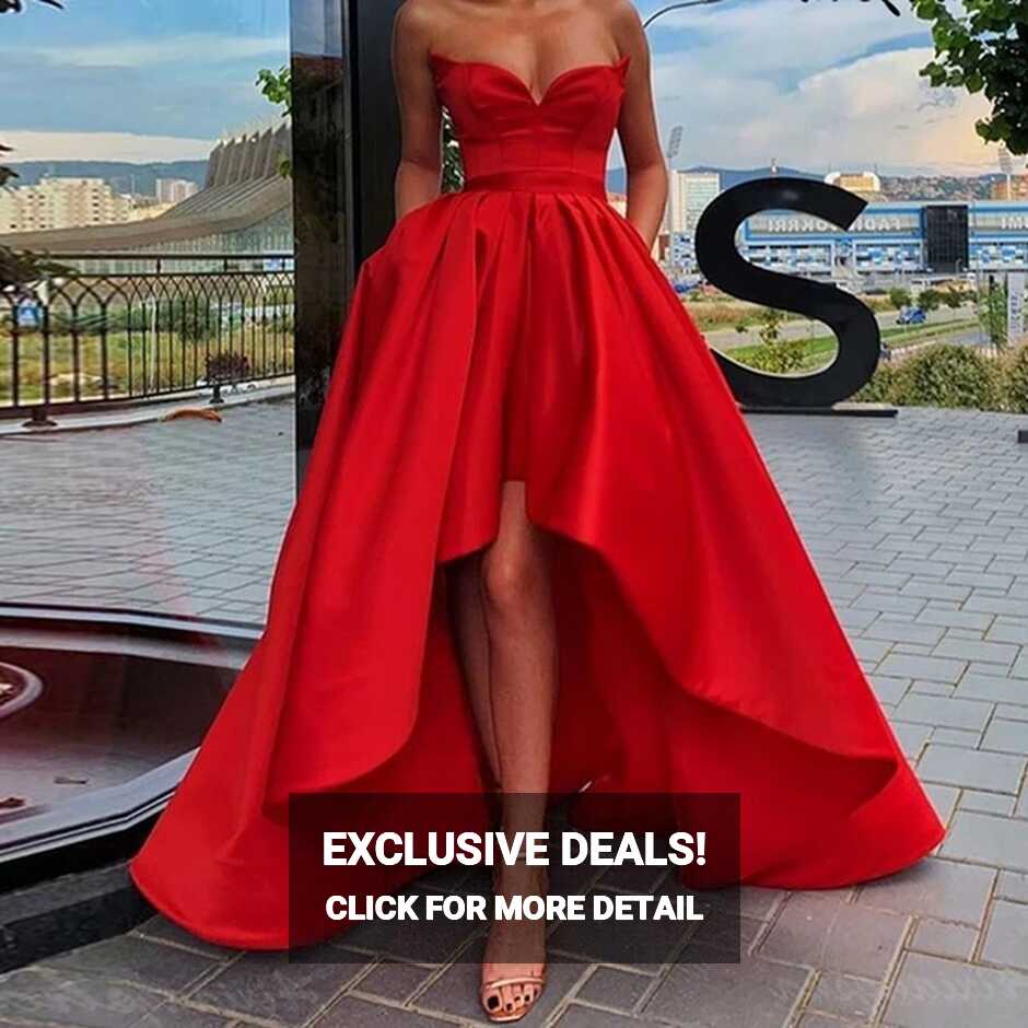 Short Front Long Back Prom Dresses 2021 Women Formal Party ...