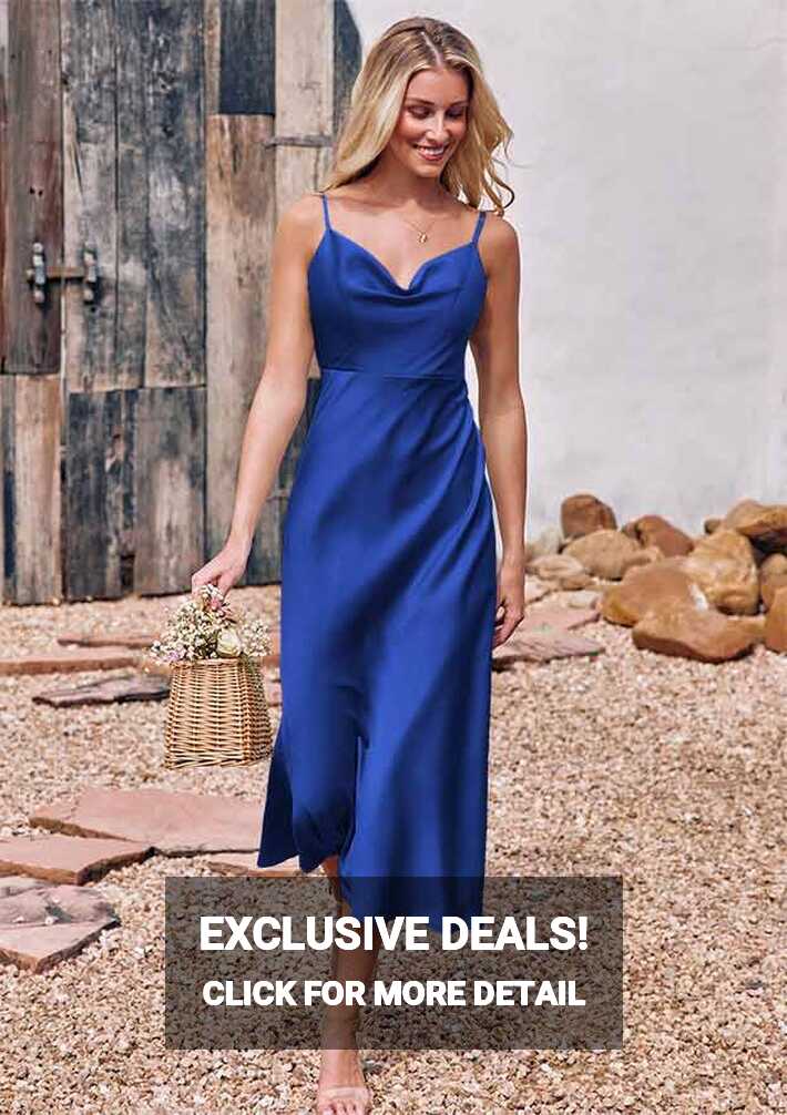 Short Mini,Knee Length,Tea Length Royal Blue Bridesmaid Dresses ...